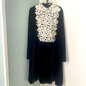 Velvet and Lace cocktail dress